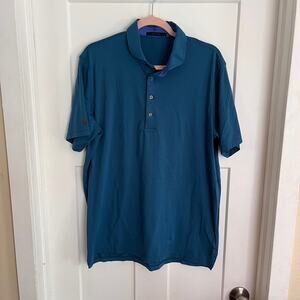 Grayson Golf Polo L Dark Teal Nylon